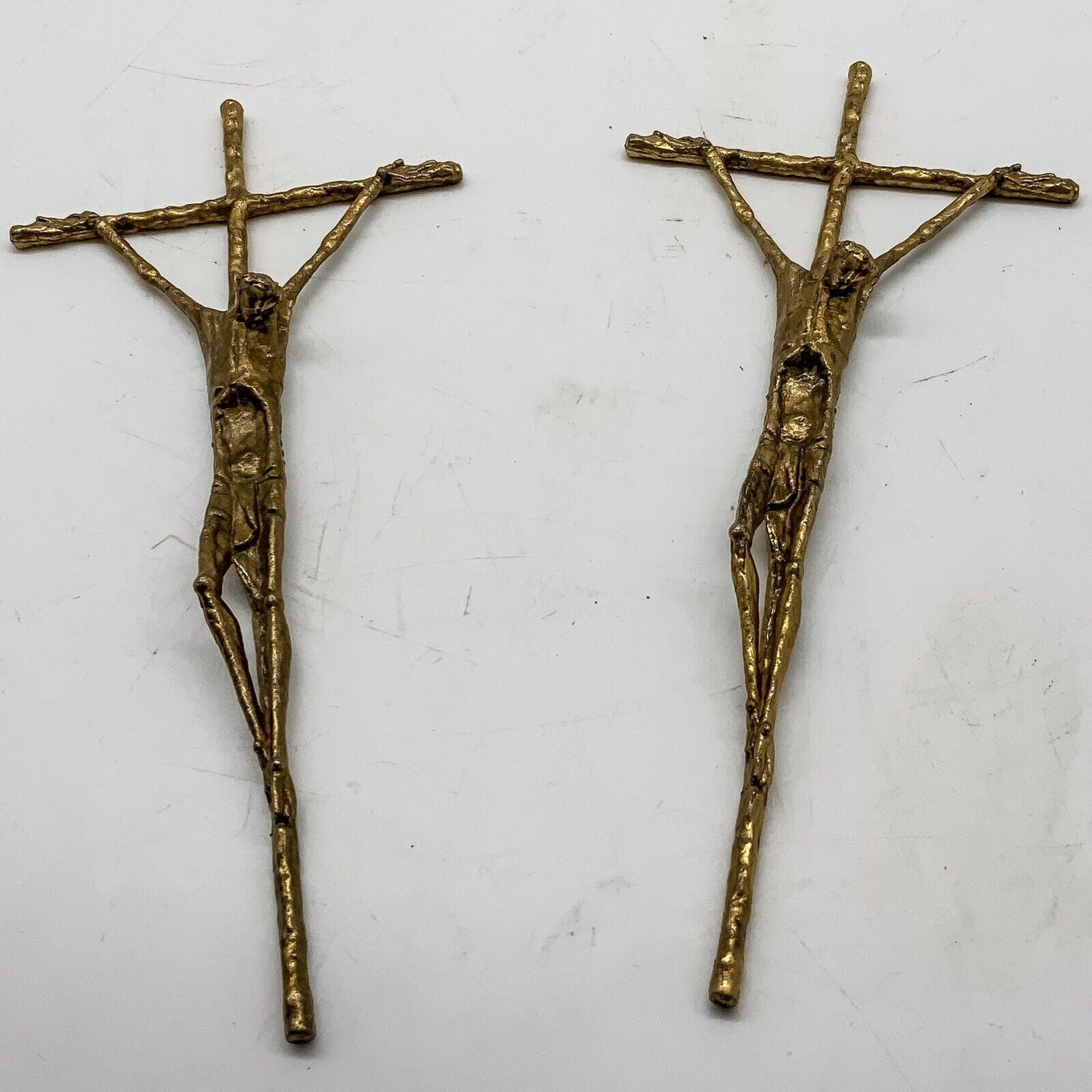 Erwin Huber Bronze Crucifix 1983 Austria