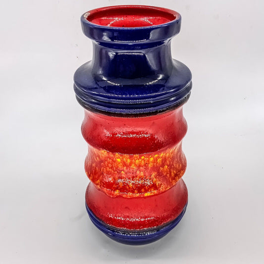 Scheurich Pagoda Fat Lava German Pottery Vase 266 28cm