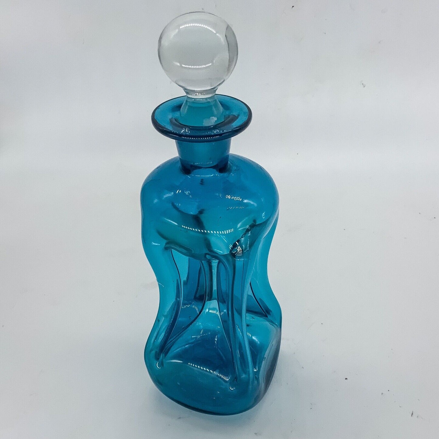 Holmegaard Kastrup Blue Kluk Kluk Decanter By Jacob Bang Mid Century Glass
