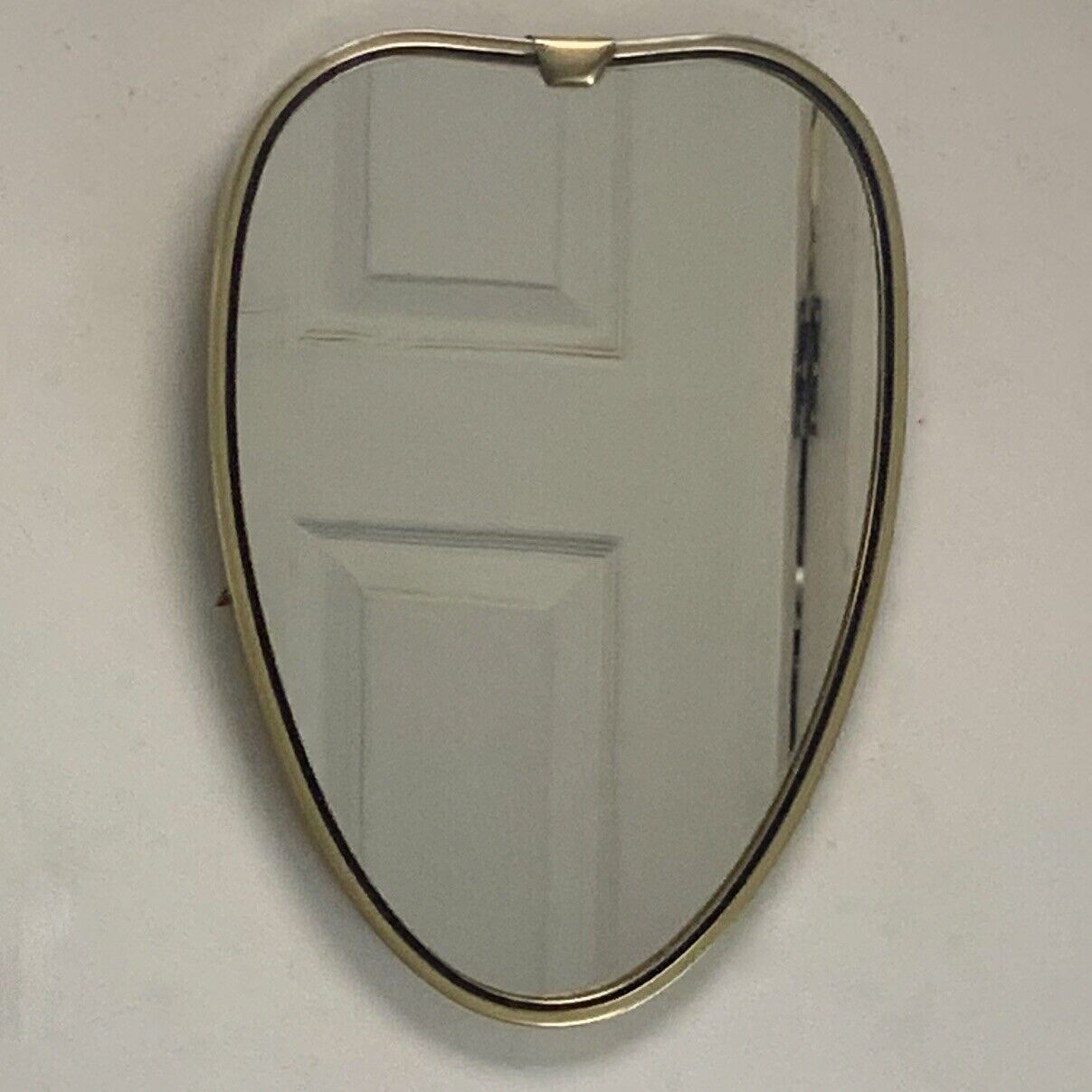 60s Gold Rimmed Mirror  30x21 cm