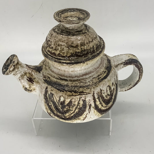 Henri Keramik Danish Art Pottery Tea Pot 70s MCM  20 cm