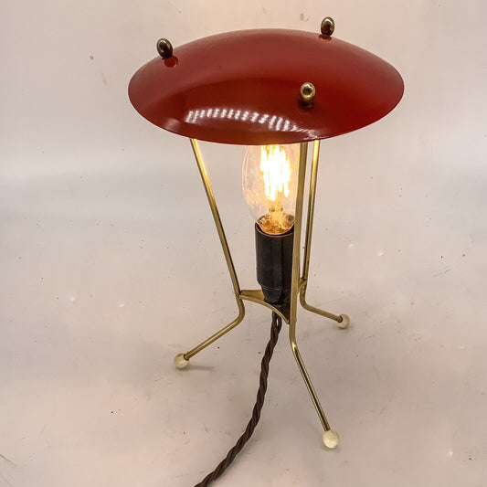 Atomic Space Age Tripod Side Lamp 50’s Mid Century Design