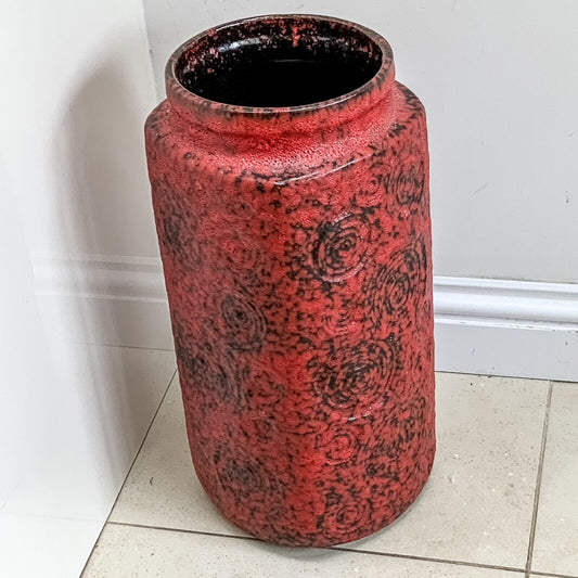 Scheurich 282 - 48cm Jura Fat Lava Vase West Germany 60s 70s Floor Vase