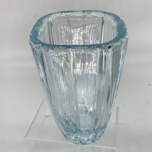 Orrefors Swedish Glass Vase Signed MCM  18 cm