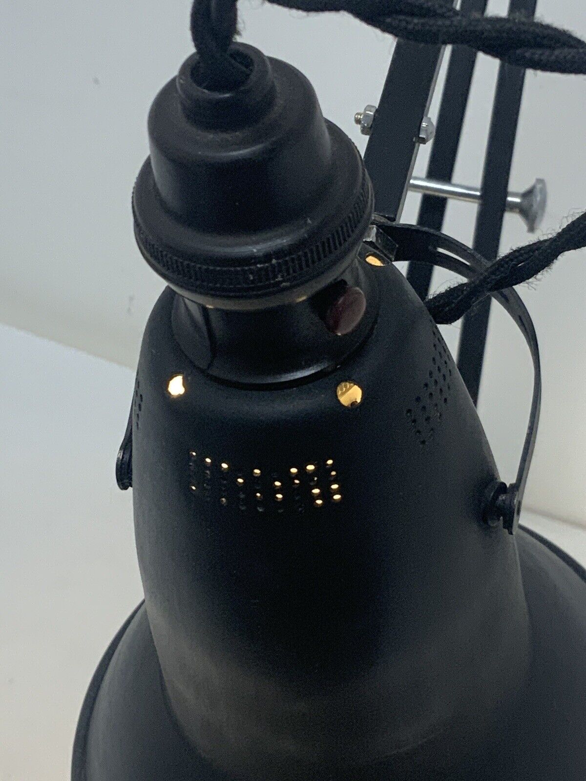 Rare Anglepoise 1801 / Early  1227 30s Perforated Shade Herbert Terry & Sons.