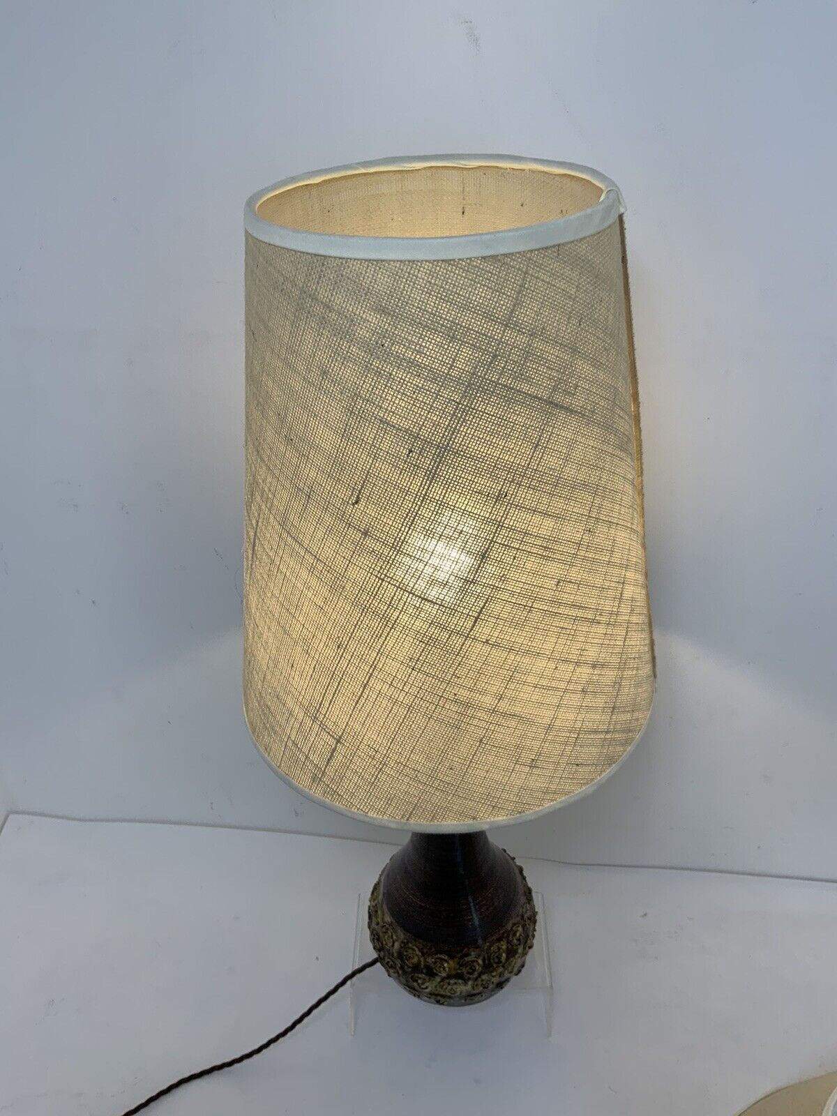 Henning Rasmussen For Ting Keramik Folle Danish Studio Pottery Lamp 70’s 70cm