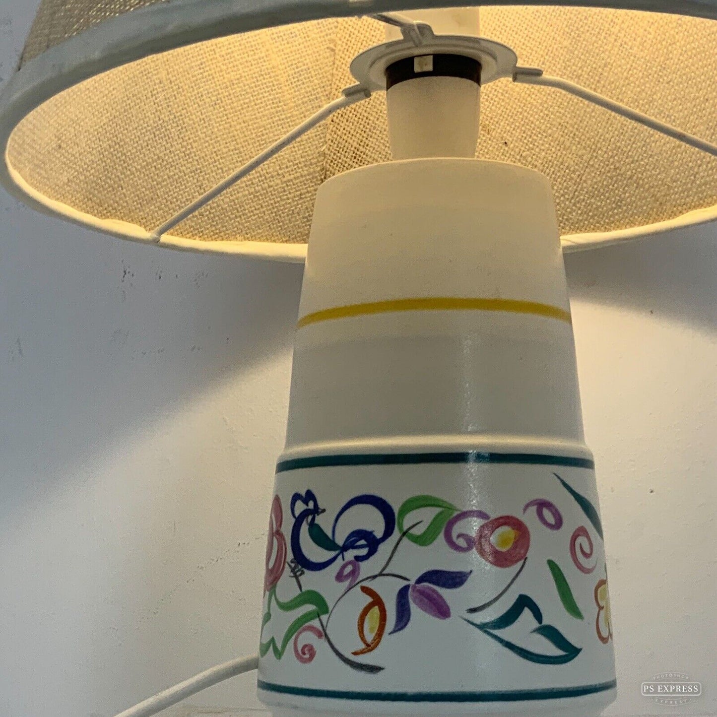 Poole Pottery Lamp 70s 45cn