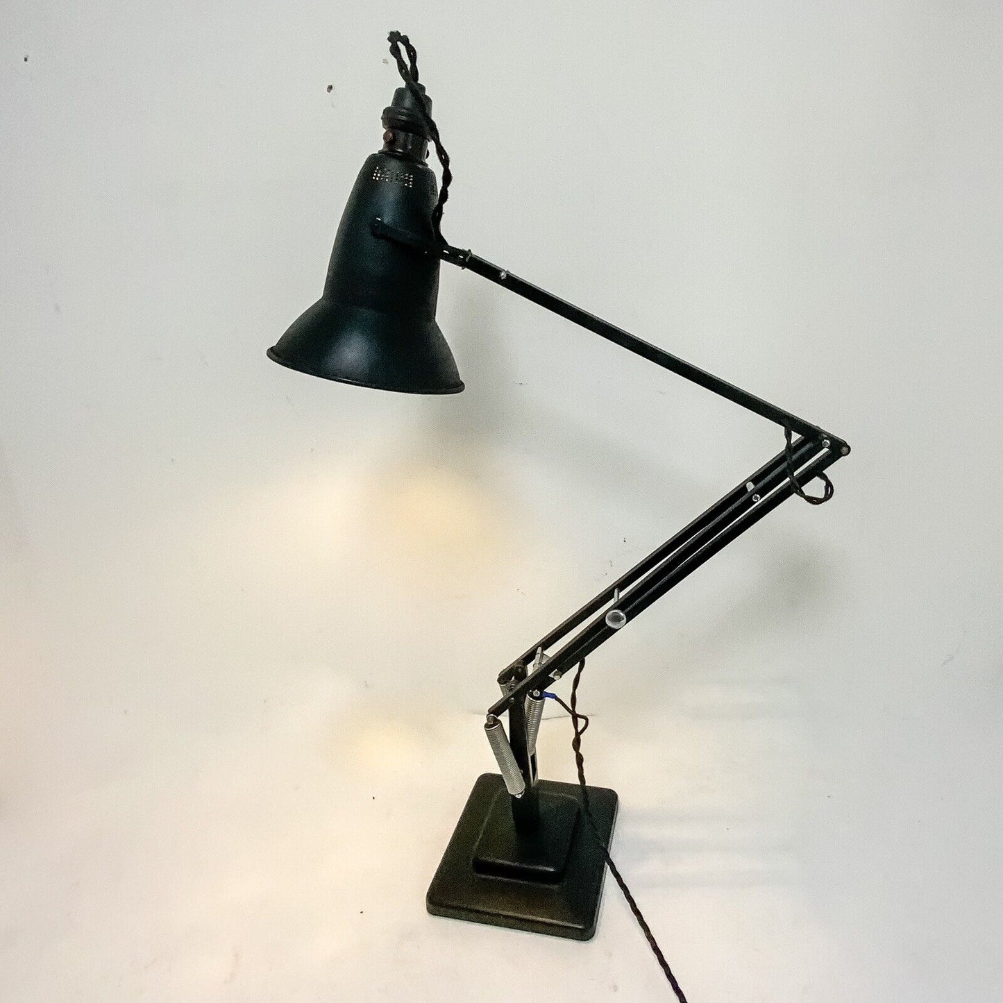 Rare Anglepoise 1801 / Early  1227 30s Perforated Shade Herbert Terry & Sons.