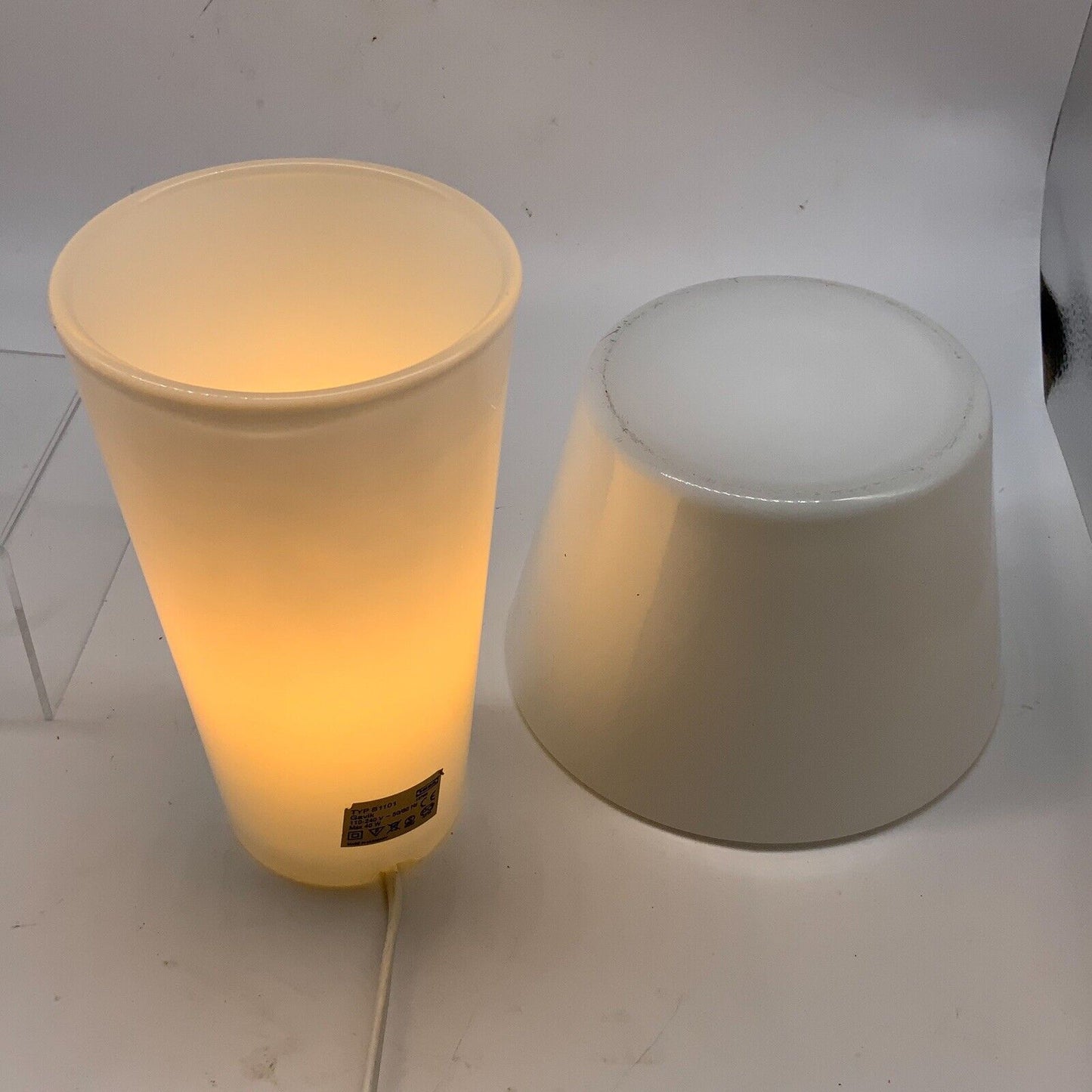 IKEA Gavik Mushroom Glass Lamp Helena Svensson Modernist UFO Spaceage