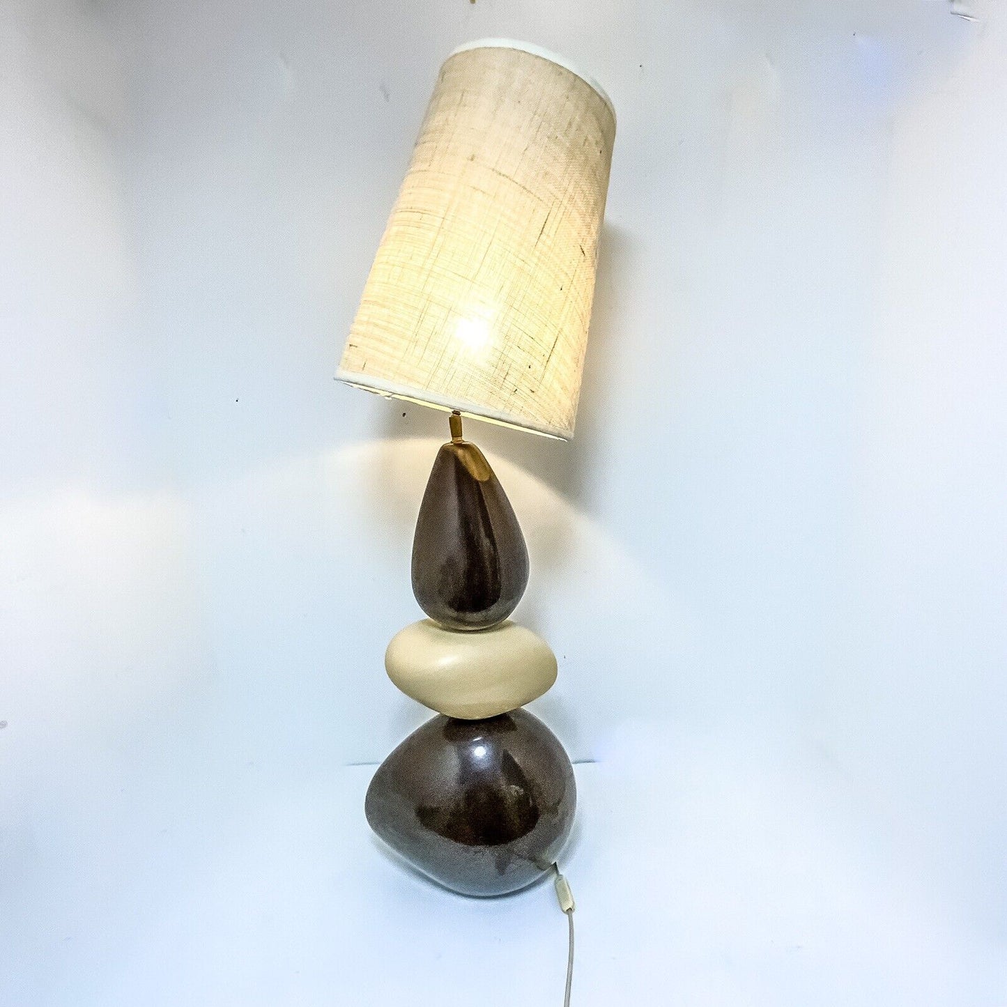 Louis Drimmer Large  Post Modern Pebble Lamp MCM 80s