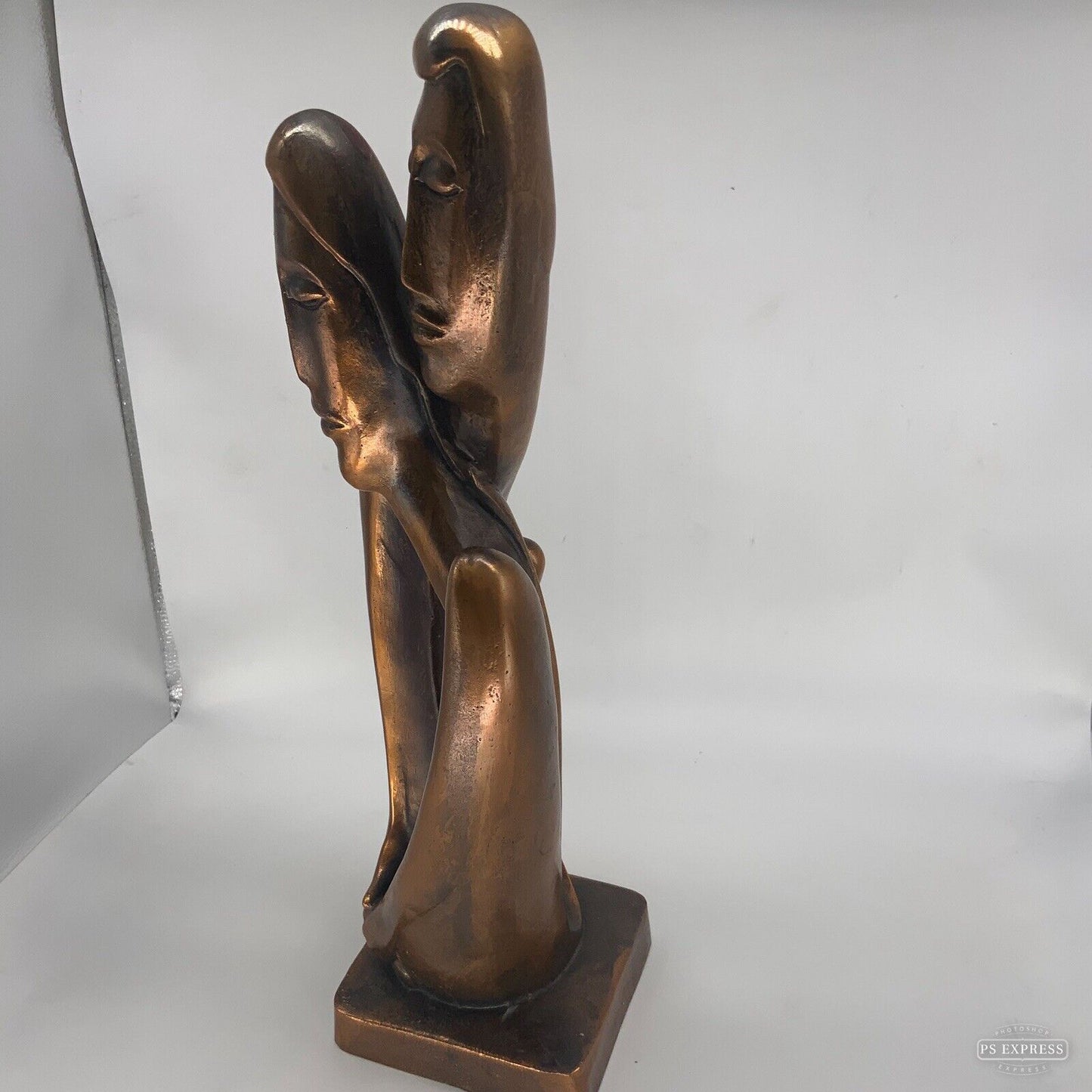 Modernist Italian Bronzed Sculpture 47cm Mid Century Design