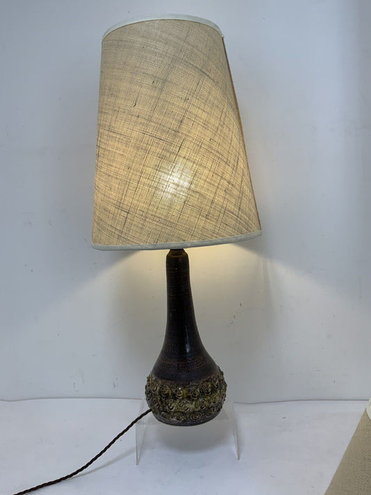 Henning Rasmussen For Ting Keramik Folle Danish Studio Pottery Lamp 70’s 70cm