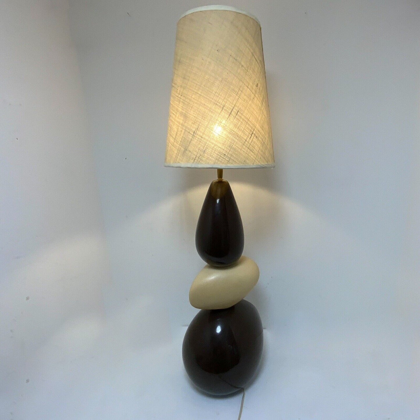 Louis Drimmer Large  Post Modern Pebble Lamp MCM 80s