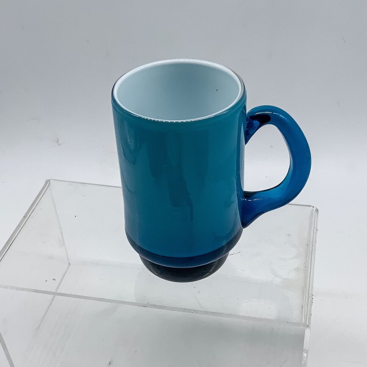 Michael Bang Danish MCM Holmegaard Palet Series Blue Cased Tankard 70s 10cm