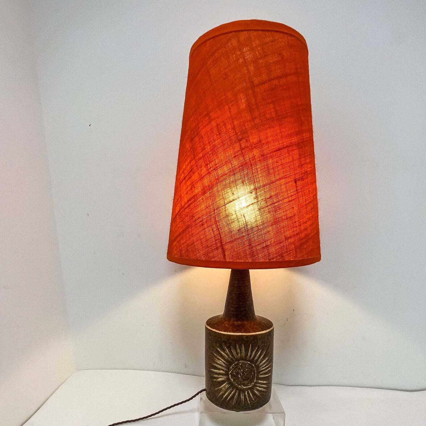 Einar Johansen For Soholm Danish Studio Pottery  1203 Lamp 70s MCM 70cm