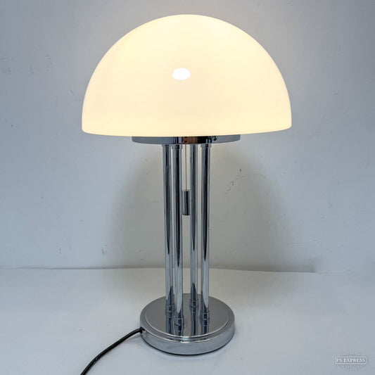 Mid Century Glashutte Limburg Glass 6372 Space Age Bauhaus Lamp 80s