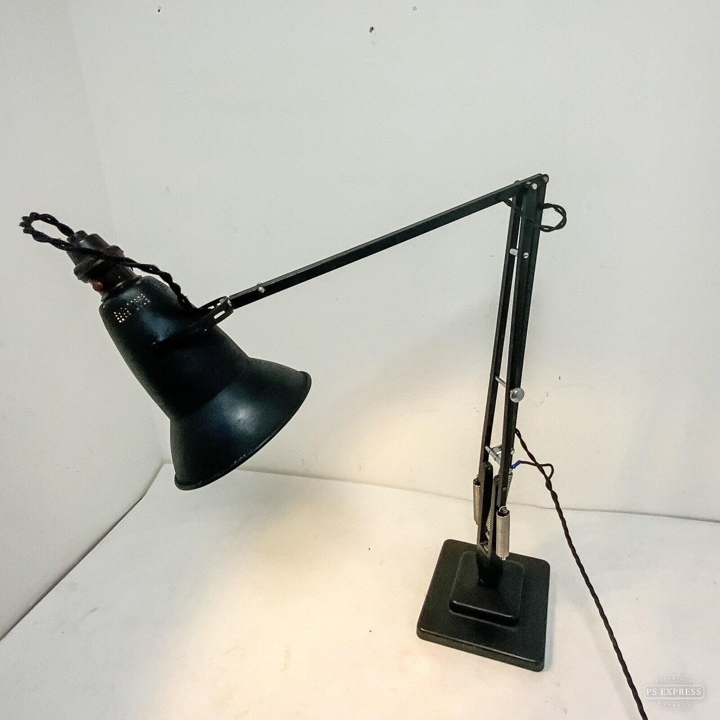Rare Anglepoise 1801 / Early  1227 30s Perforated Shade Herbert Terry & Sons.