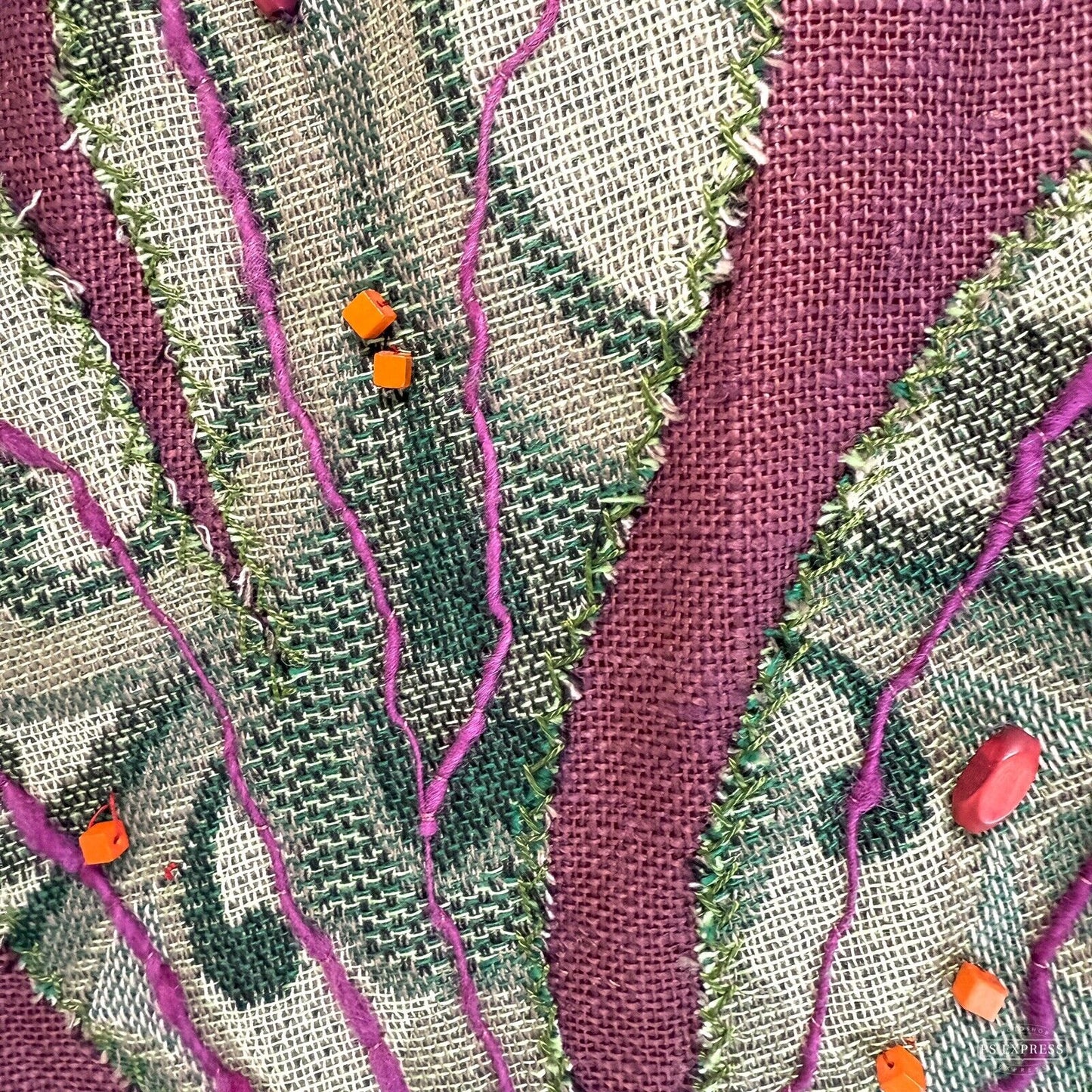 70s Rooster Cockerel Tapestry Embroidered Wall Hanging  60x107cm