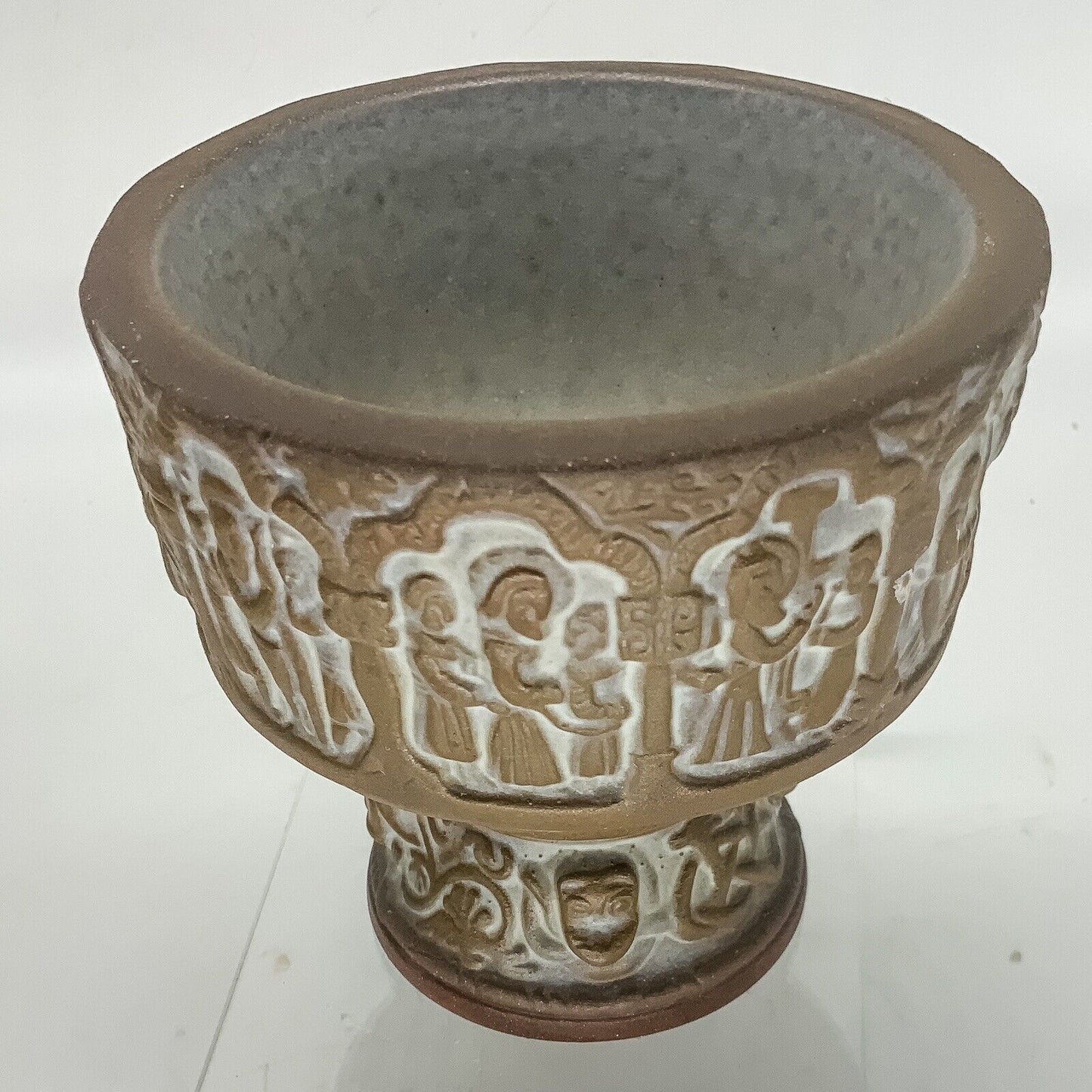 Michael Andersen And Sons  Danish Chalice Bowl Bornholm 60s 11 cm