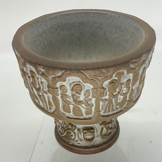 Michael Andersen And Sons  Danish Chalice Bowl Bornholm 60s 11 cm