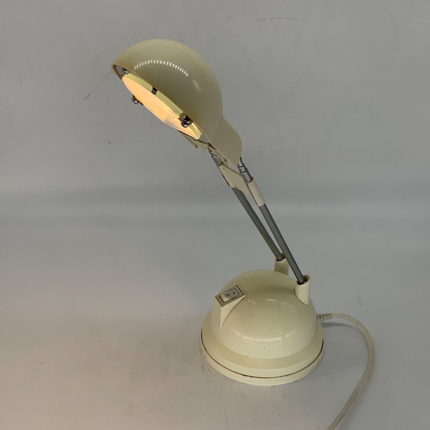 Vintage 1990s Ikea Espressivo A9904 Telescopic Space Age Halogen Desk Lamp Cream