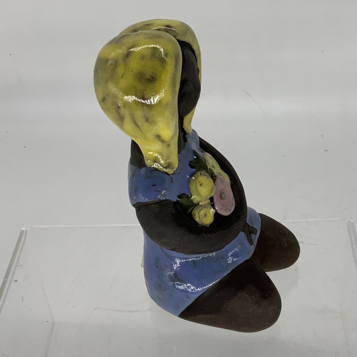 Swedish Flower Girl Pottery Figure By Ke Iwar For Tall berg Keramik 70s