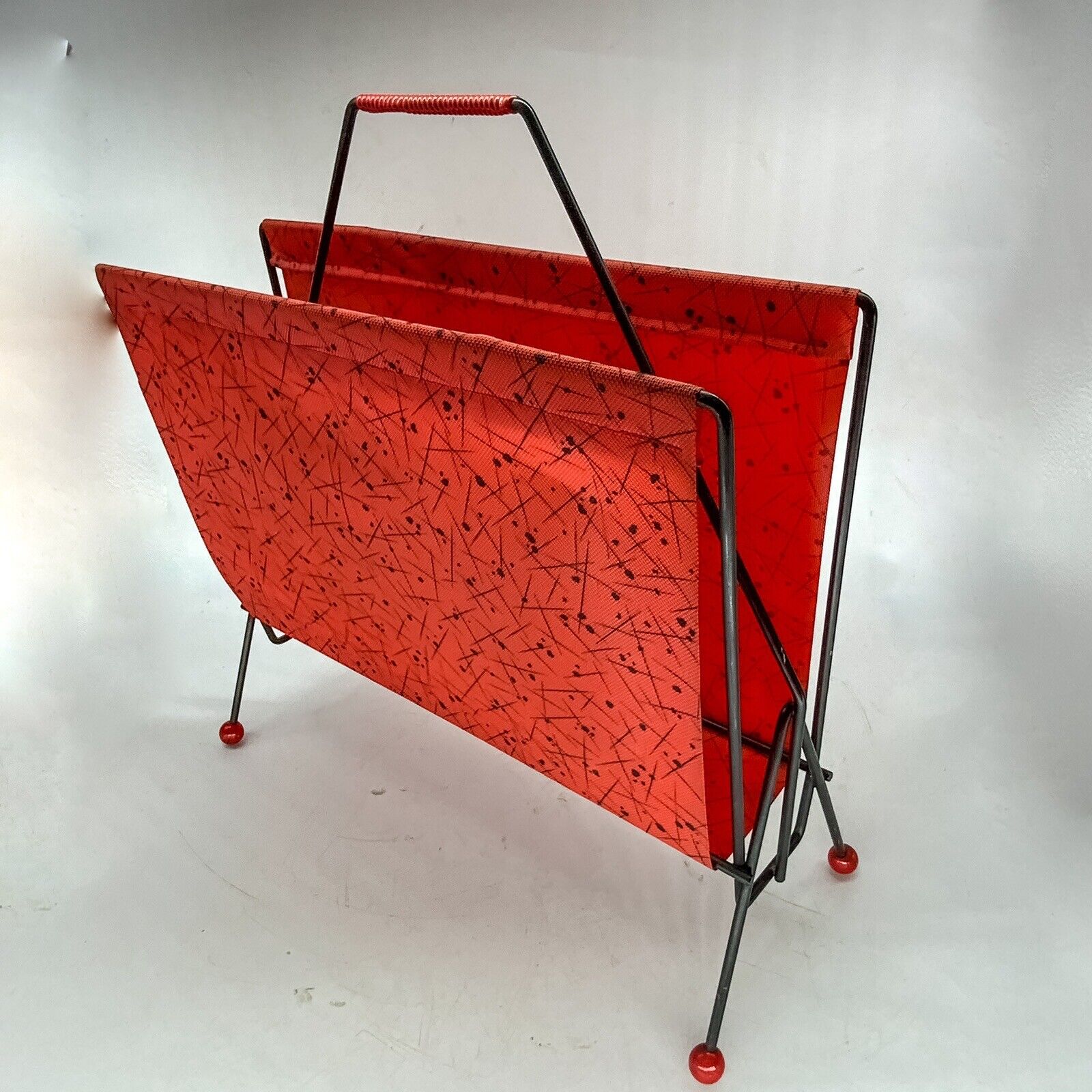 Mid Century Atomic Magazine Rack 50s 60s – SO Retro