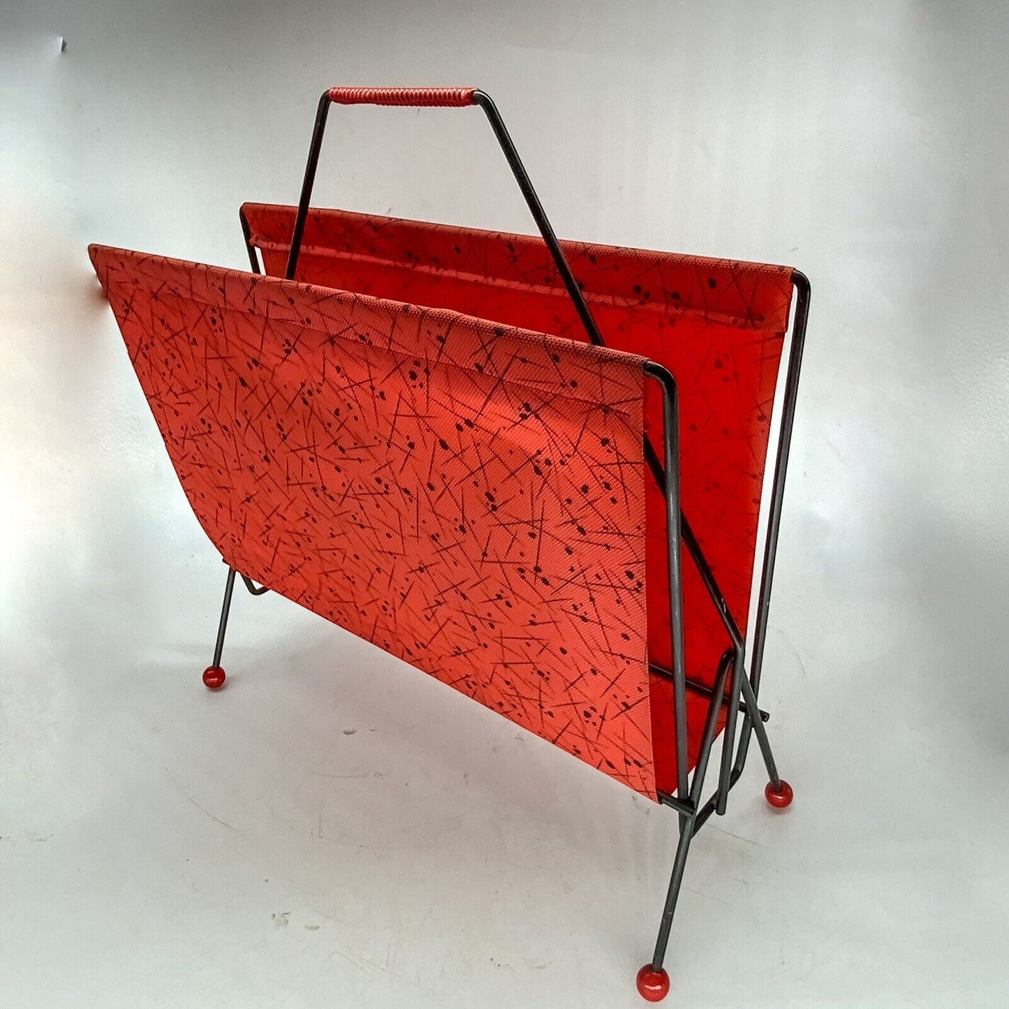 Mid Century Atomic Magazine Rack 50s 60s