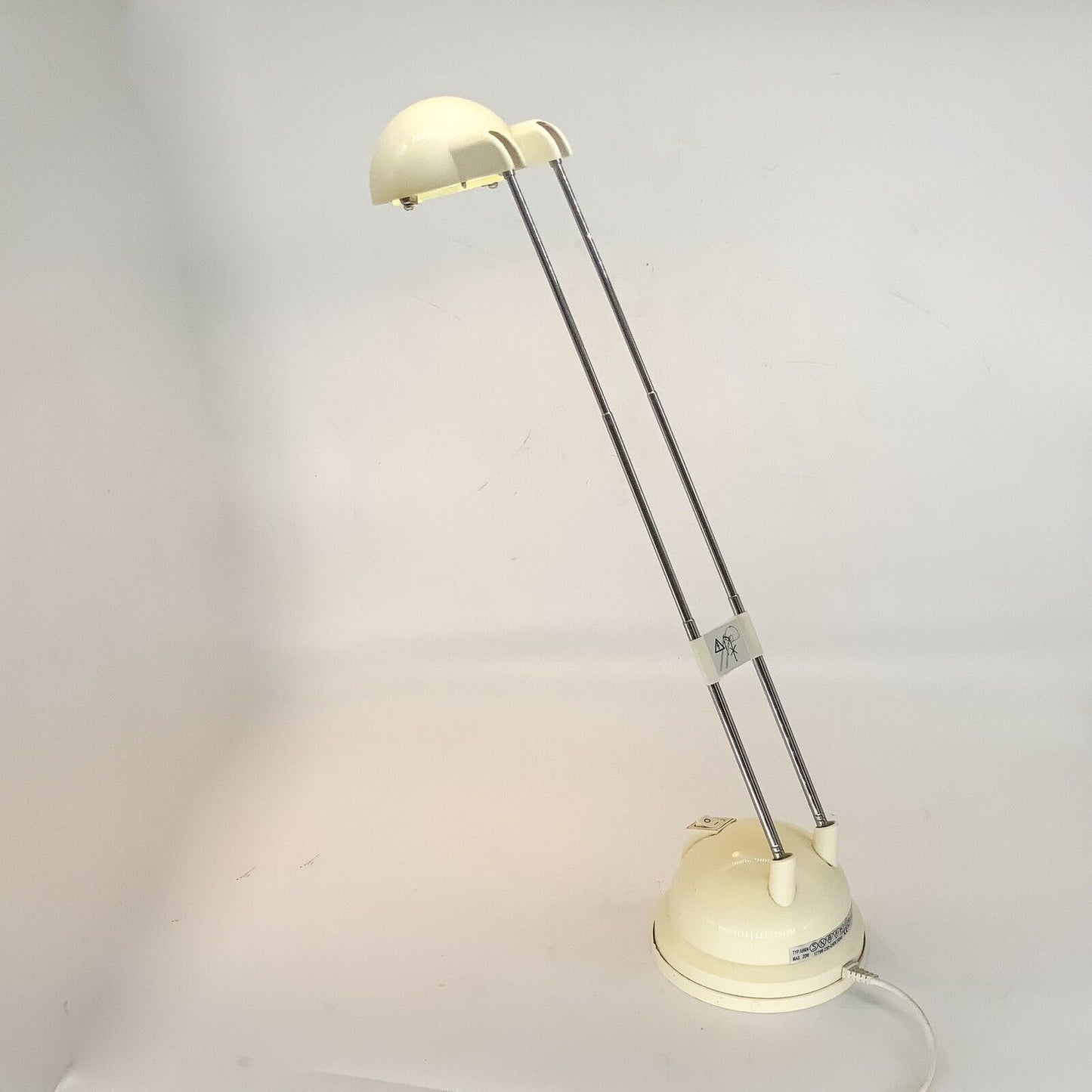 Vintage 1990s Ikea Espressivo A9904 Telescopic Space Age Halogen Desk Lamp Cream