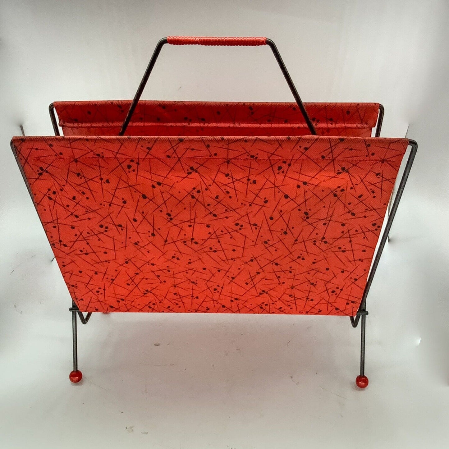 Mid Century Atomic Magazine Rack 50s 60s