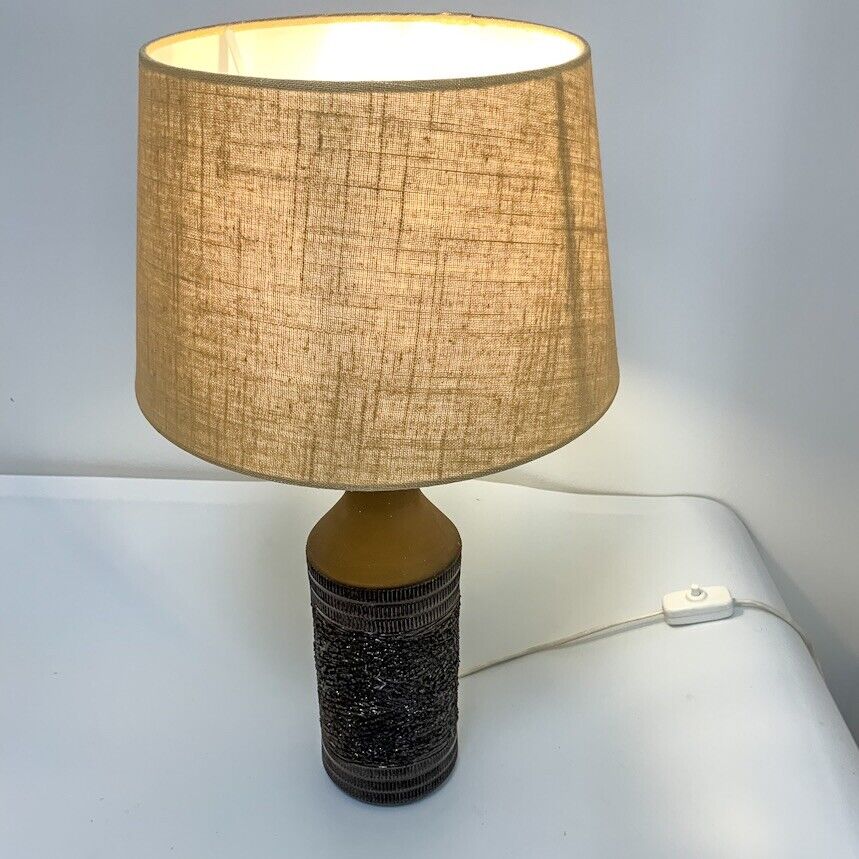 Nila Keramik Handmade Swedish Art Pottery Table Lamp 60s 70s MCM 56cm