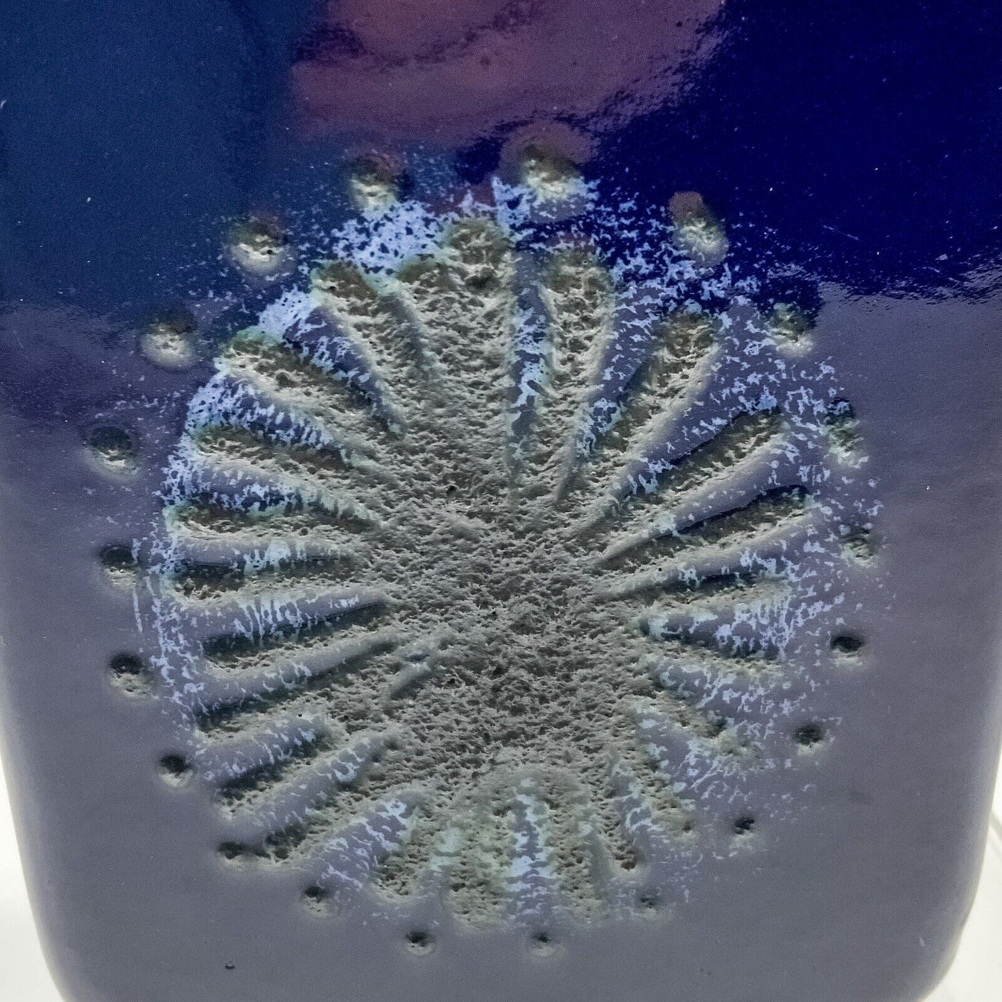 Sesam Keramik Norway Fat Lava Vase 70s  22cm