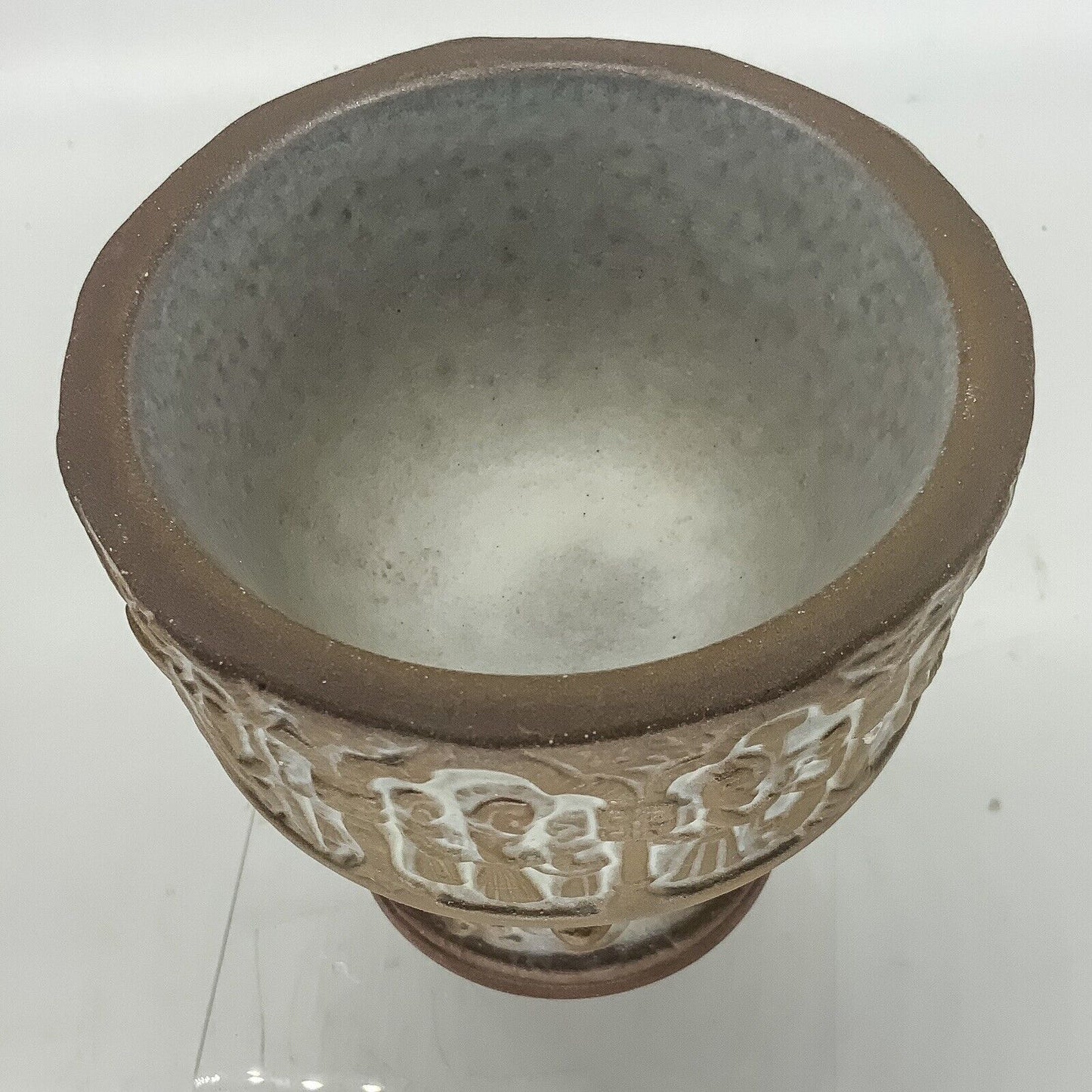 Michael Andersen And Sons  Danish Chalice Bowl Bornholm 60s 11 cm